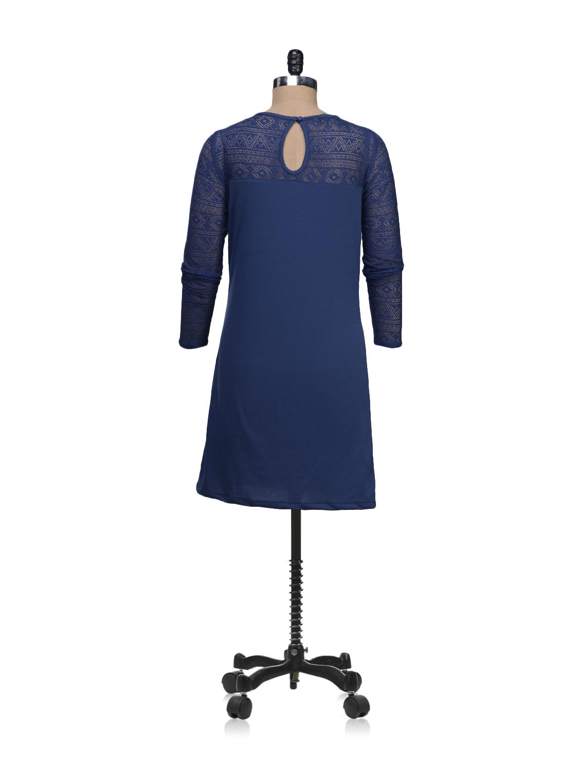 navy blue lace dress - 50684 - Zoom Image - 3