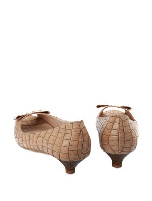 Beige Kitten Heels - 50982 - Standard Image - 3