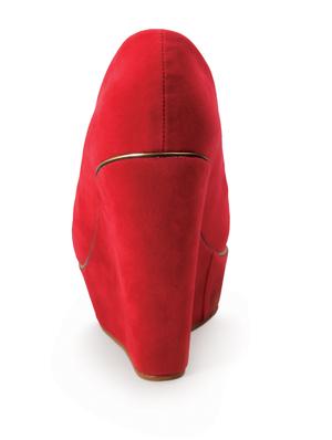 pheddies red hot peep toe suede wedges - 54904 - Standard Image - 3