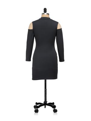 cold shoulder bodycon dress - 854792 - Standard Image - 3