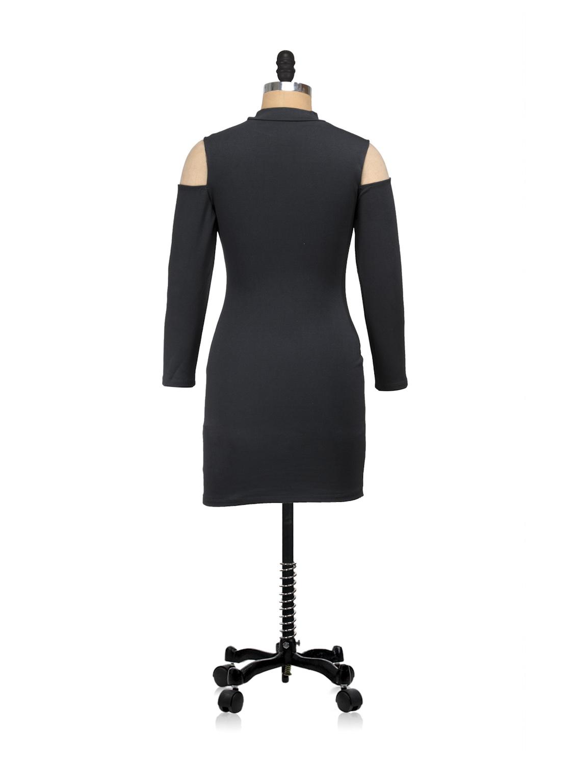 cold shoulder bodycon dress - 854792 - Zoom Image - 3