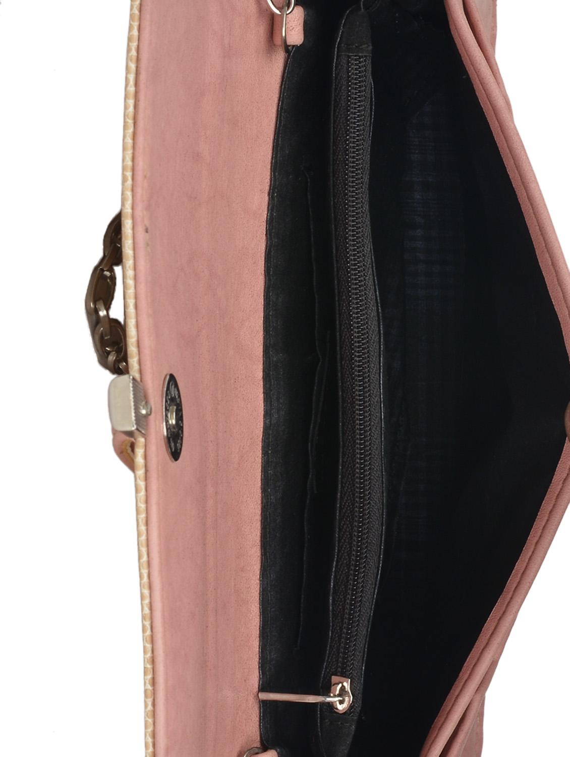 beige leatherette clutch - 888188 - Zoom Image - 3