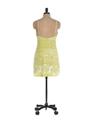 snake print lime chemise dress - 894300 - Standard Image - 3