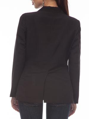 black poly crepe formal blazer - 894347 - Standard Image - 3