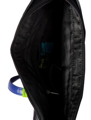 black glossy finish tote bag with a colourful tassel - 902001 - Standard Image - 3