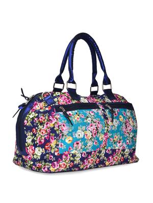blue floral print duffle bag - 905474 - Standard Image - 6