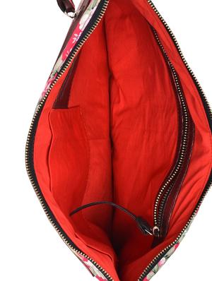 red floral print laptop sleeve with a sling - 905477 - Standard Image - 3