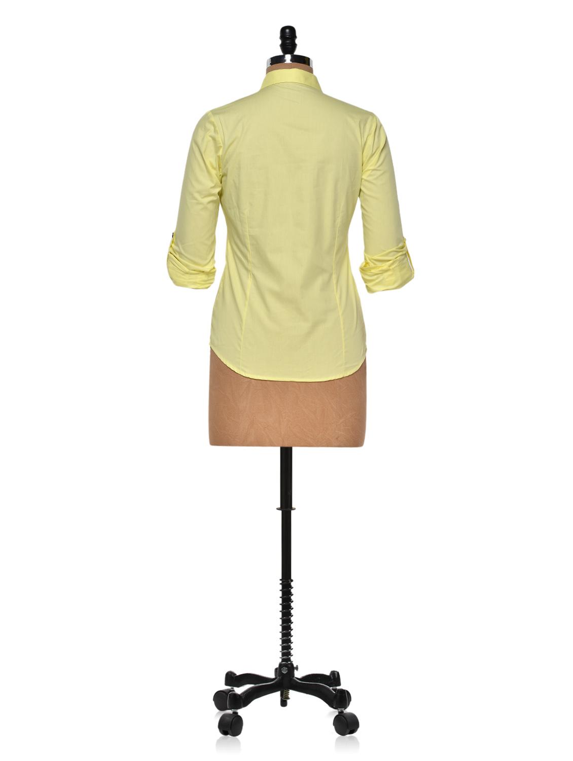 Elegant pale Yellow Shirt - 940262 - Zoom Image - 3