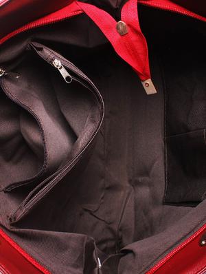 bright red textured handbag - 945377 - Standard Image - 3