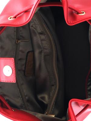 red leatherette draw string handbag - 948189 - Standard Image - 3