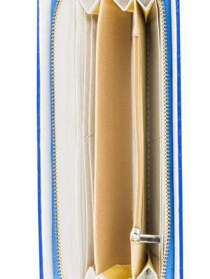 floral textured blue wallet - 951065 - Standard Image - 3