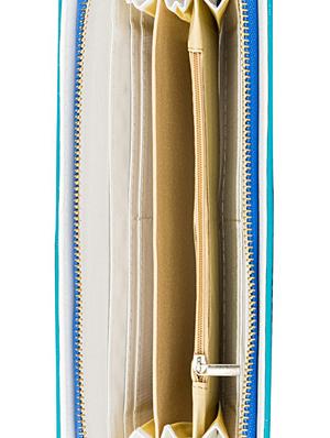 floral textured aqua wallet - 951066 - Standard Image - 3