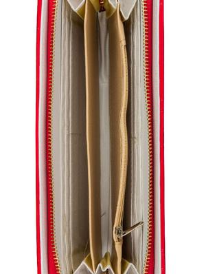floral textured red wallet - 951069 - Standard Image - 3