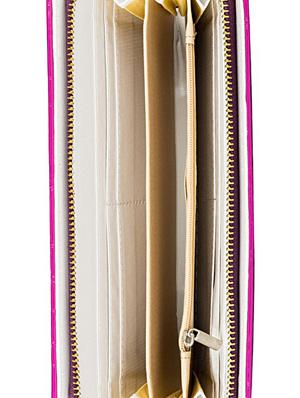 floral textured purple wallet - 951070 - Standard Image - 3
