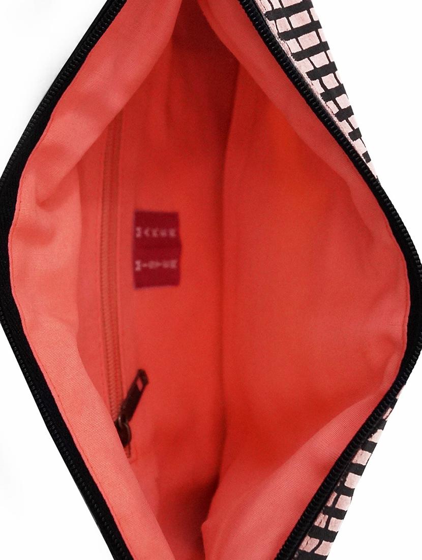 multicolored printed canvas and leatherette sling bag - 9543474 - Zoom Image - 3