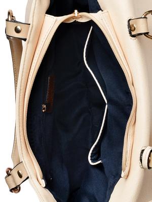 cream leather handbag - 9545552 - Standard Image - 3