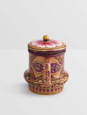 multicoloured handpainted kettle and milk pot set - 9559722 - Standard Image - 9