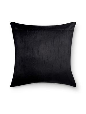 black embroidered cushion cover - 9573586 - Standard Image - 3