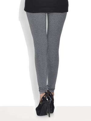 Grey Viscose Ankle Leggings - 9592346 - Standard Image - 3