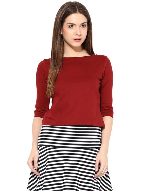 button down back crop top - 9602743 - Very Small Image - 1