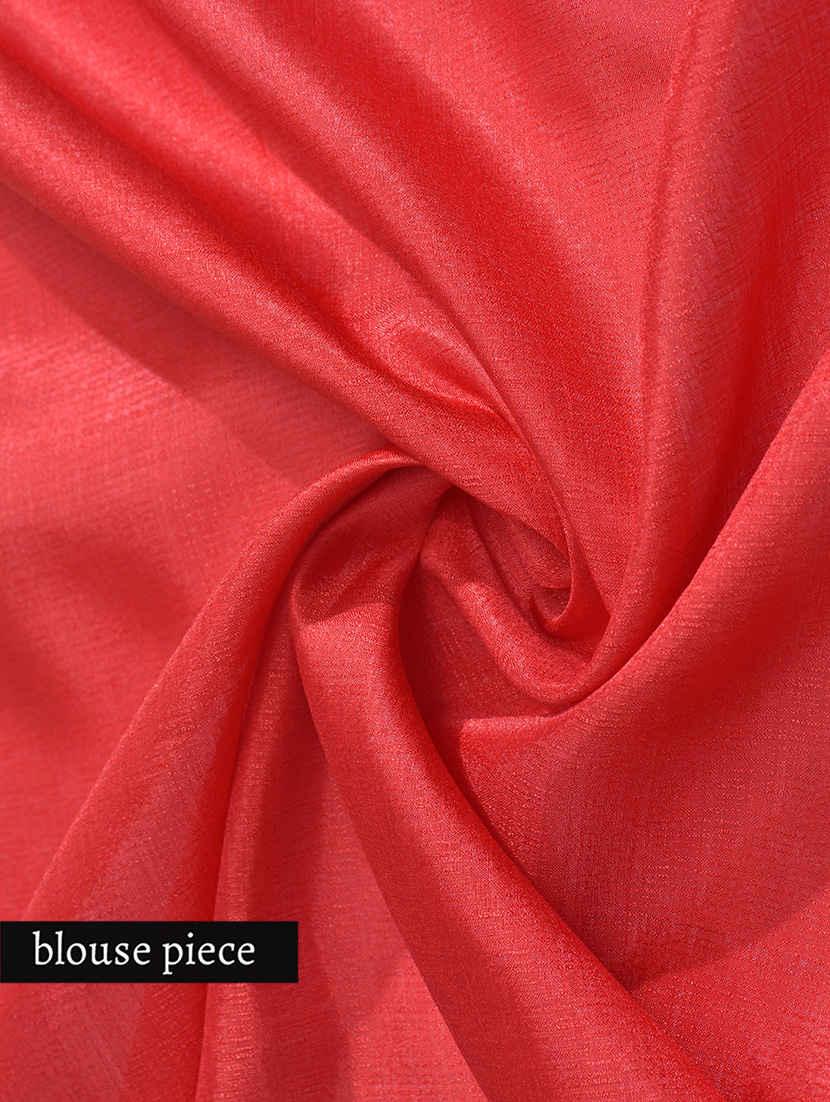 beige printed silk saree - 9613972 - Zoom Image - 3