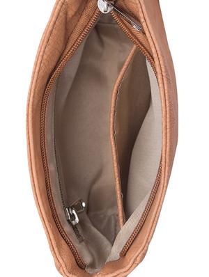 brown leatherette sling bag - 9615001 - Standard Image - 3