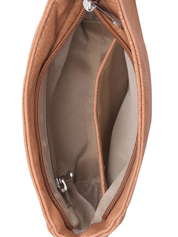 brown leatherette sling bag - 9615001 - Zoom Image - 3