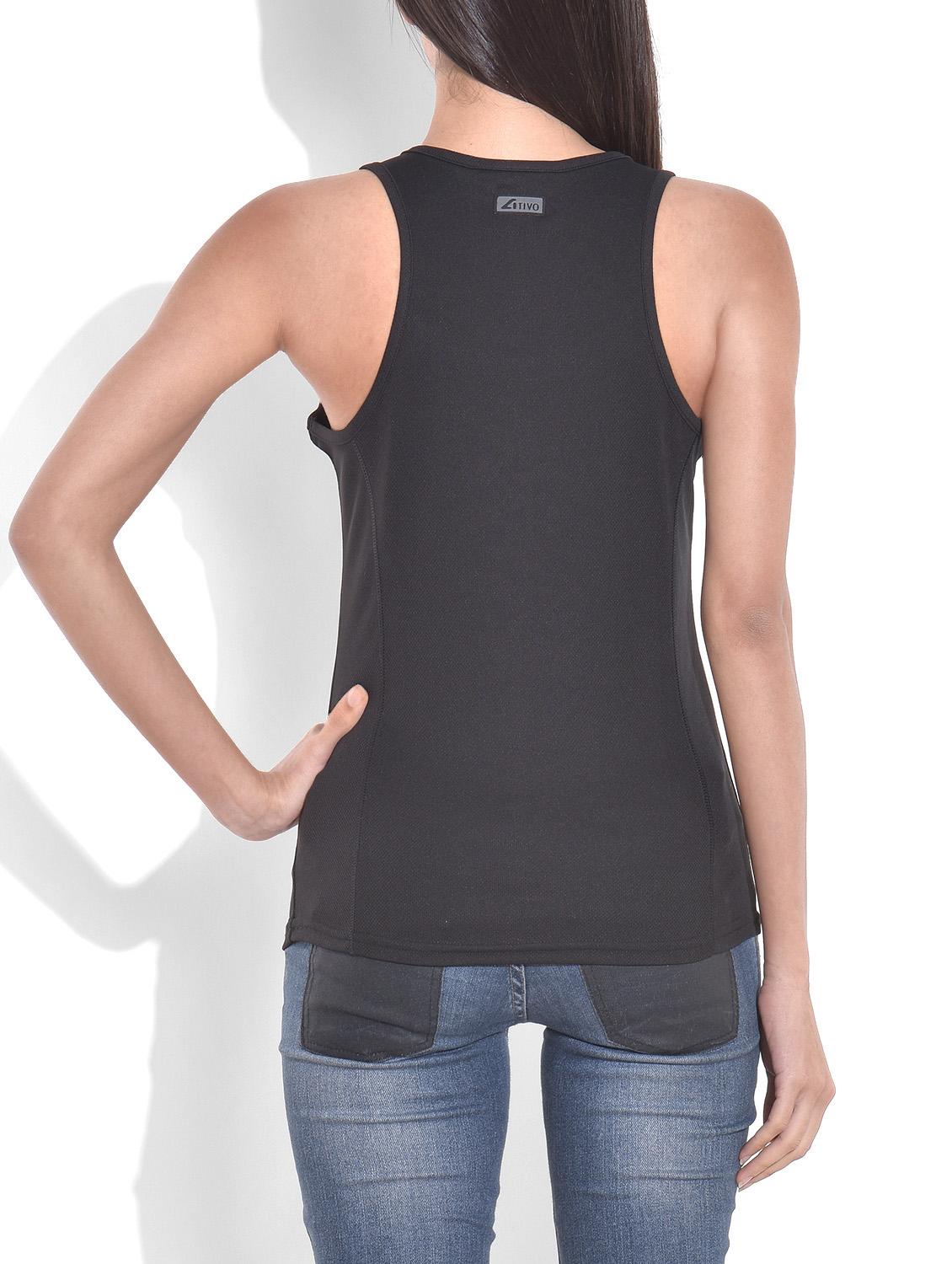 solid black mesh t-shirt - 9620908 - Zoom Image - 3