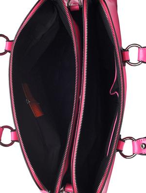 pink leatherette handbag - 9622015 - Standard Image - 3