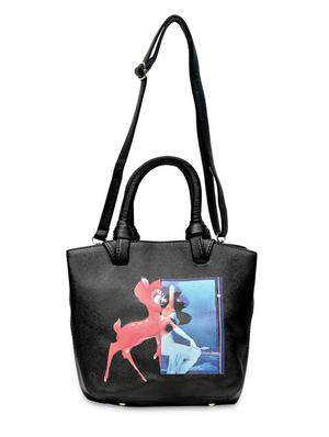 black leatherette handbag - 9622043 - Standard Image - 6
