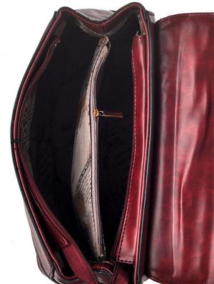 red leatherette handbag - 9622044 - Standard Image - 3