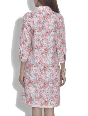 multicoloured printed polycrepe tunic - 9622118 - Standard Image - 3