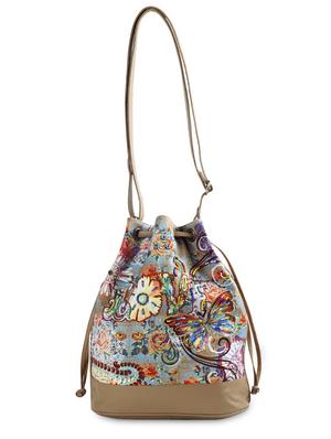 multi designed and beaded canvas backpack - 9633426 - Standard Image - 6