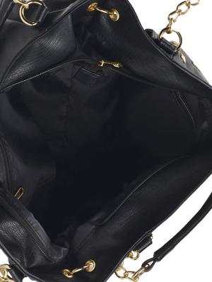 black leatherette handbag - 963366 - Standard Image - 3