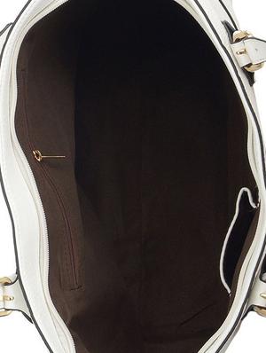 white leatherette handbag - 9634118 - Standard Image - 3
