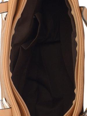 beige leatherette handbag - 9634135 - Standard Image - 3