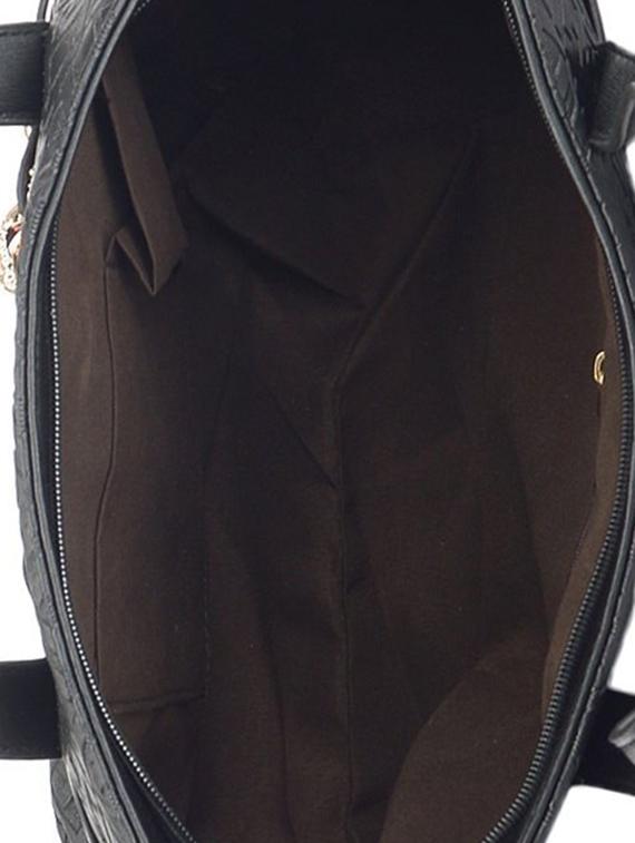 black leatherette studded handbag - 9634148 - Zoom Image - 3