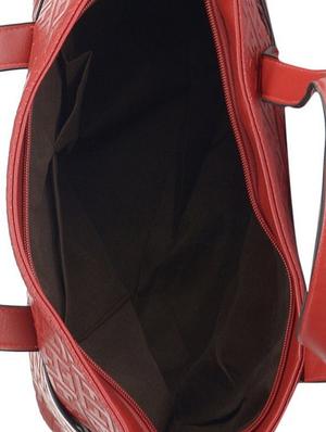 red leatherette studded handbag - 9634150 - Standard Image - 3