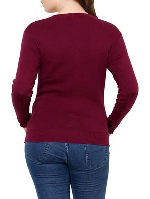 purple cotton blend cardigan - 9641989 - Standard Image - 3