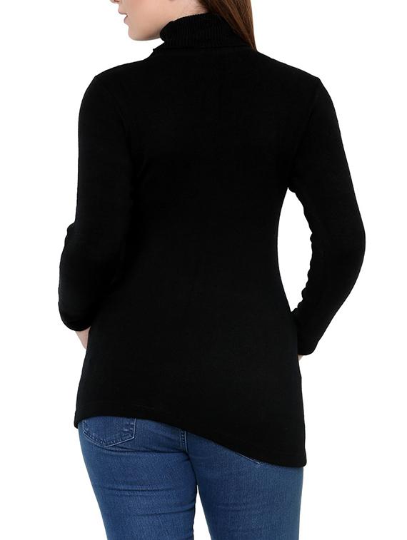 black acrylic pullover - 9642204 - Zoom Image - 3
