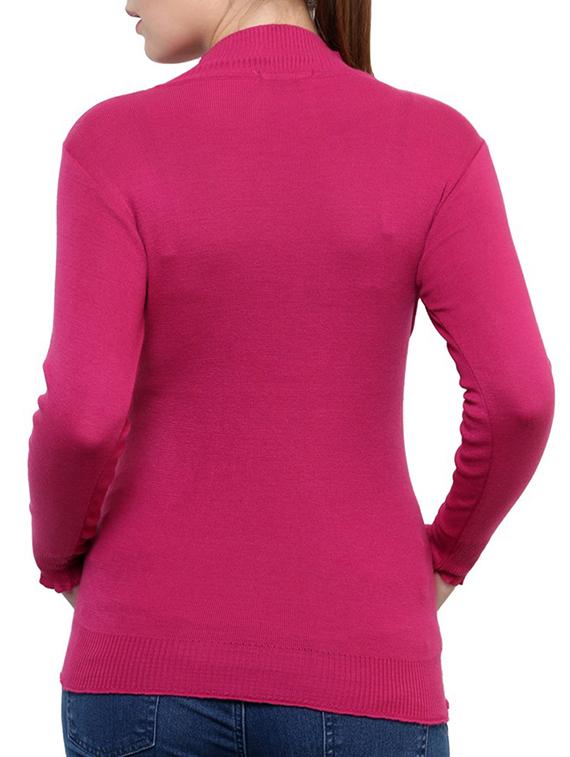 purple & pink cotton blend pullover - 9645945 - Zoom Image - 6