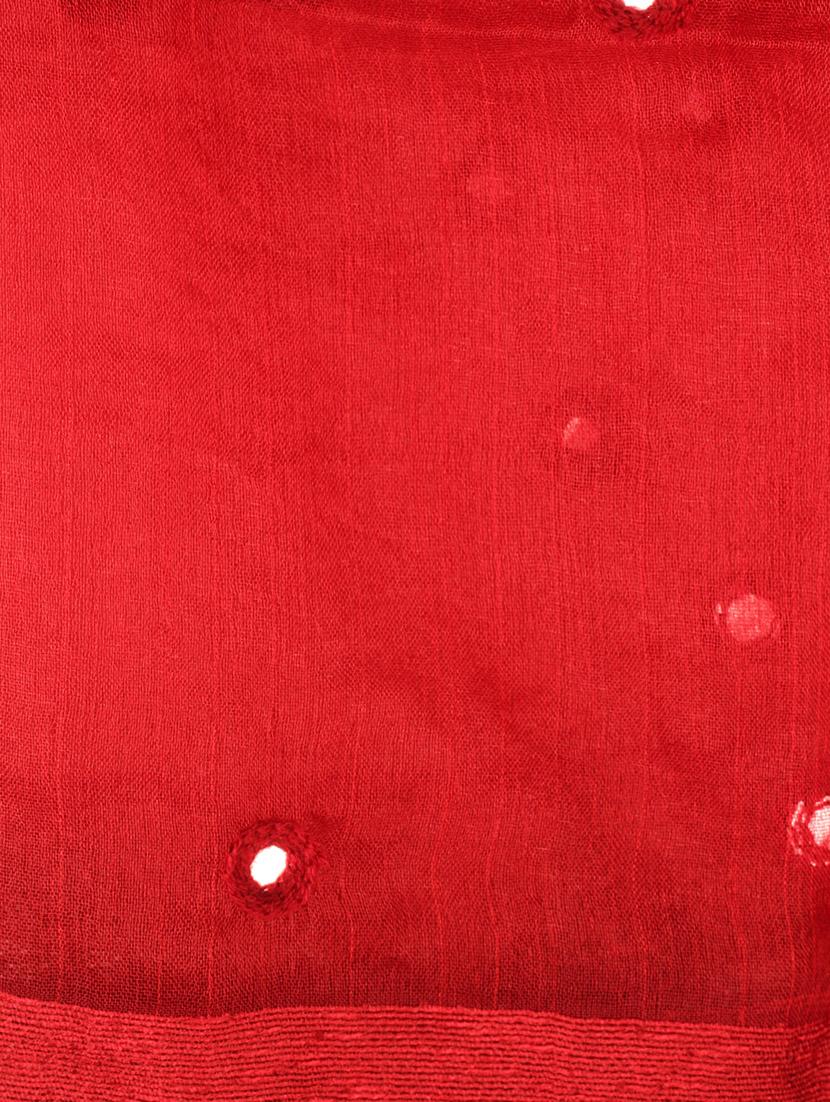 Maroon embellished organza dupatta - 9648366 - Zoom Image - 3