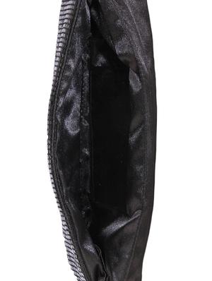 solid black leatherette embellished clutch - 9653858 - Standard Image - 3