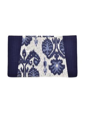 navy blue and off white floral silk and cotton sling - 9659385 - Standard Image - 6