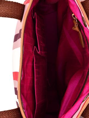 multicolored striped leatherette tote - 9659394 - Standard Image - 3