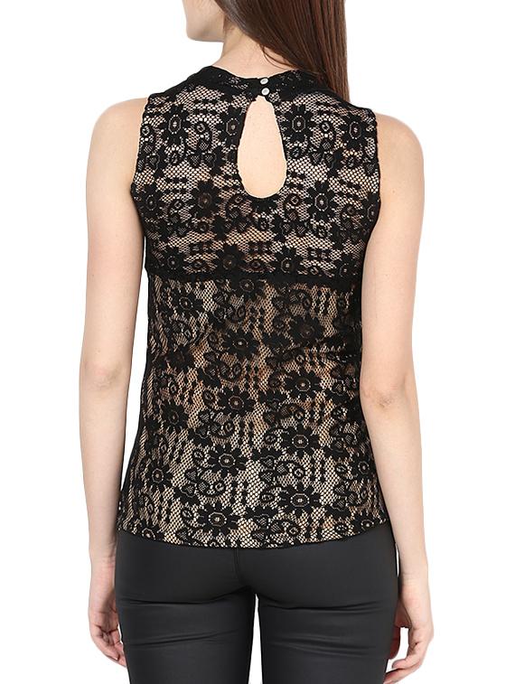 black lacy top - 9673001 - Zoom Image - 3