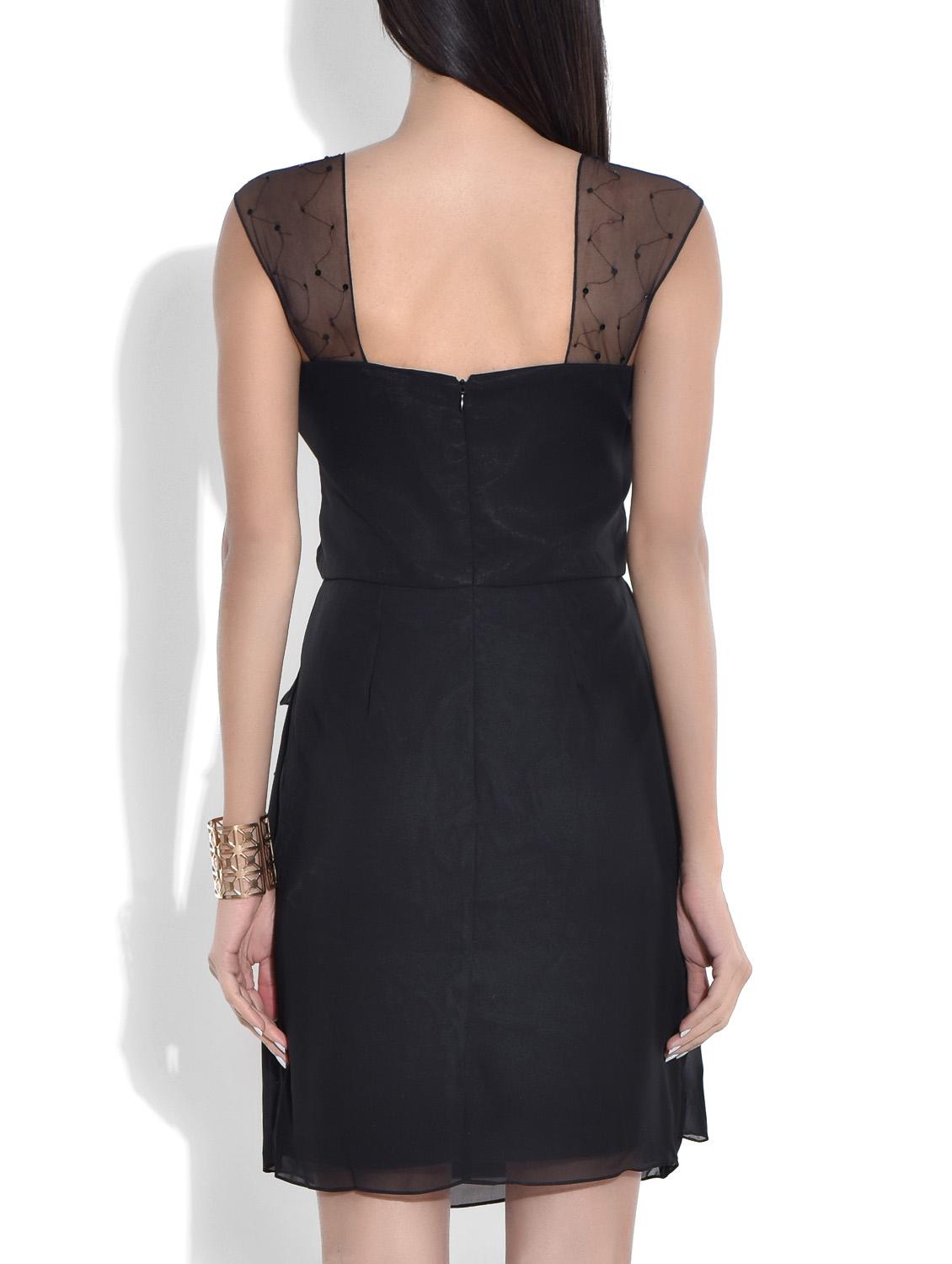 sweetheart neck gathered detail sheath dress - 9684731 - Zoom Image - 3