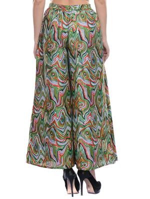printed polly crepe palazzo - 9685507 - Standard Image - 3