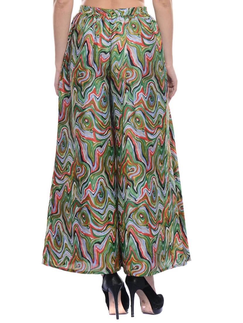 printed polly crepe palazzo - 9685507 - Zoom Image - 3