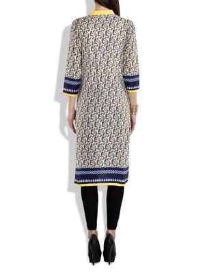 multicolored cotton printed kurta - 9696507 - Standard Image - 3